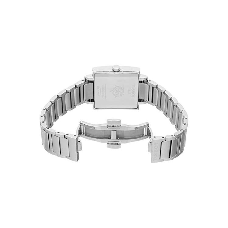 Tissot Nawilżający Zegarek Damski z Kolekcji Ting Mechanizm Kwarcowy 29mm Czarna Tarcza Stalowa Koperta T034.309.11.053.00