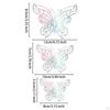 12 Count 3D Hollow Butterfly Wall Stickers for Event Decoration in Multiple Sizes
