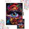 New Arrival 5D DIY Full Circle Diamond Painting "Kaleid Eyes" Embroidery Cross Stitch Home Decor Gift