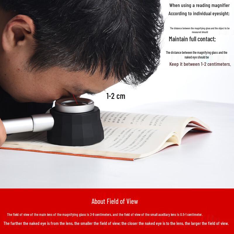 Miflame 3x LED Handlupe