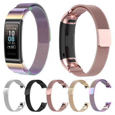Milanese Bilezik Kayışı için Huawei Band 4 Pro TER-B29S Paslanmaz Çelik Hasır Bileklik için Huawei Band 3/Band 3 Pro saat kayışı