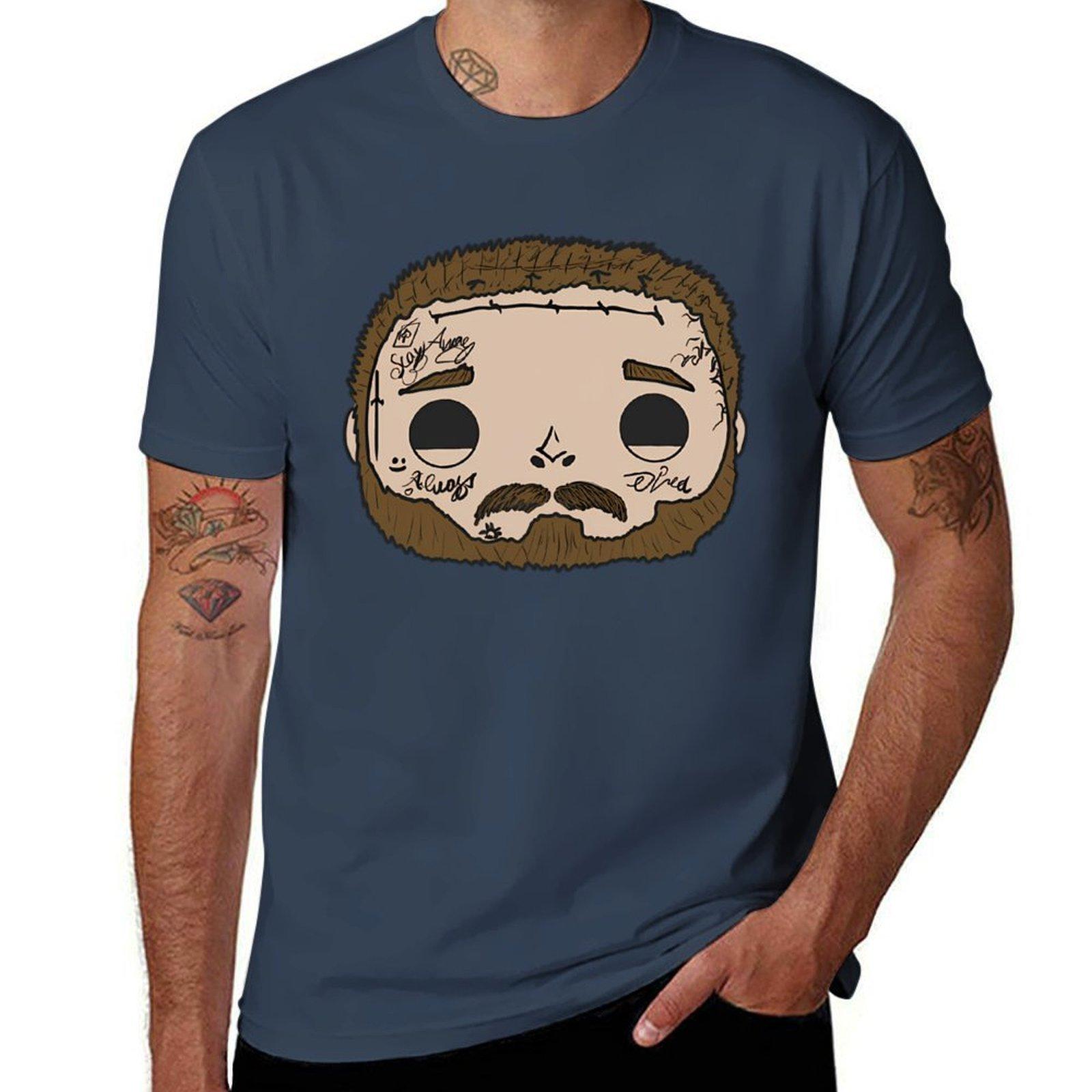 Cartoon Posty TShirt Large Size Basic Casual TShirt S
