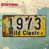 Vintage 1973 Classic Metal License Plate Wall Art 11.8x5.9 Inches Rustic Aluminum Sign for Garage Man Cave Retro Outdoor Decor