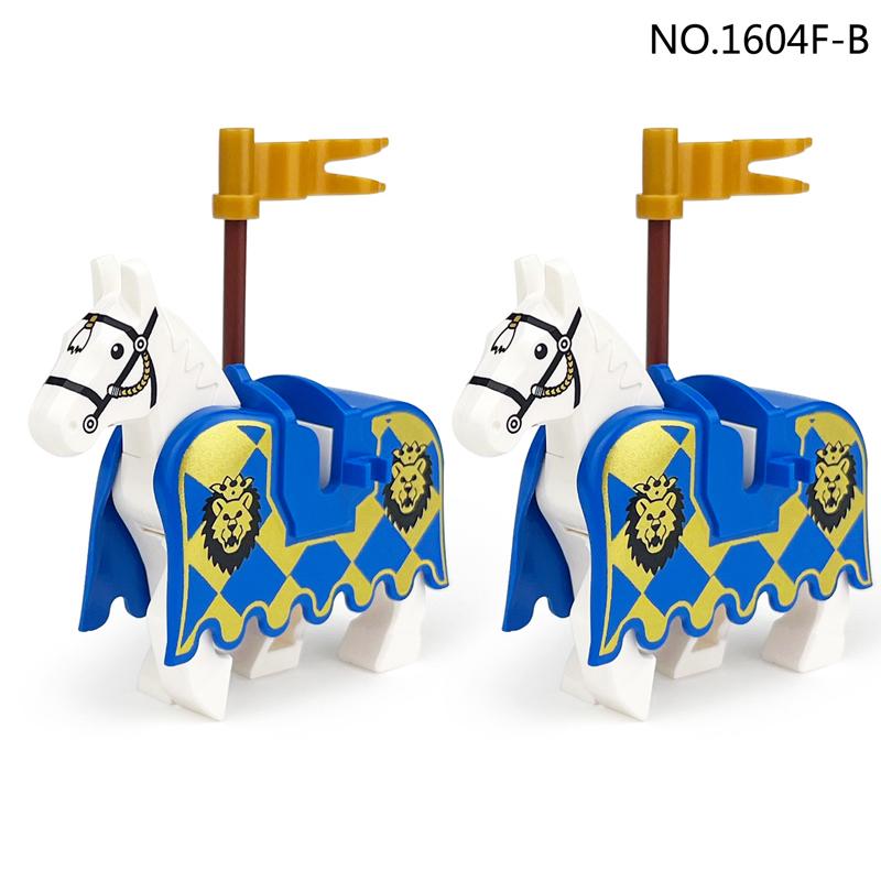 MOC Zoo Animals Building Blocks African Elephant Camel Deer Wolf Crocodile Tiger Lion Sheep Warhorse Mini Brick Kid Toy Gift S06