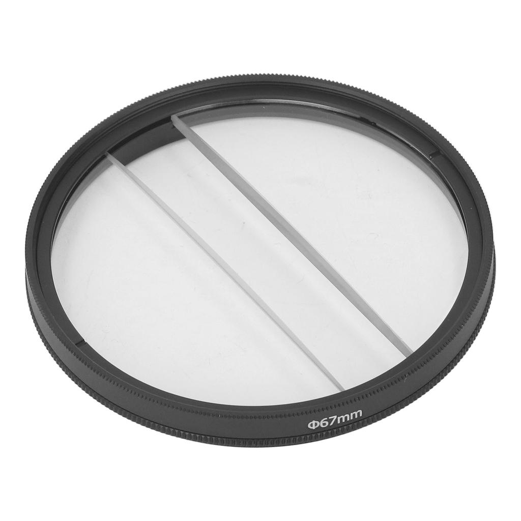 Double Half Moon Prism Special Effect Filter Camera Center Field Separation Diopter Filter Photography SLR Camera