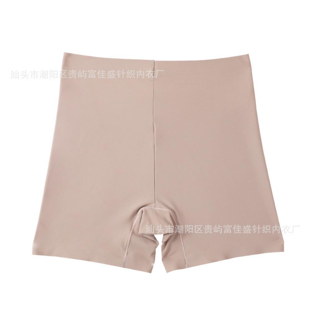 Cross-border Mid-waist Flat-angle Seamless Body Sculpting Four-corner Safety Pants, Abdomen Closure, European and American Waist Lift, Postpartum Body
