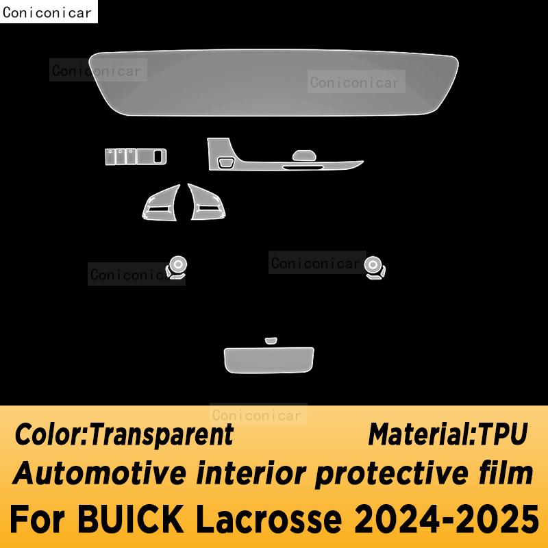 

For BUICK LACROSSE 2024 2025 Panel Dashboard Navigation Automotive Interior Protective Film TPU Anti-Scratch Sticker LHD
