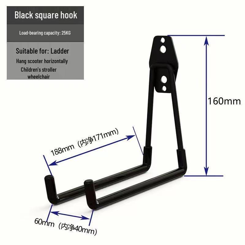 Heavy Duty Bicycle and Ladder Wall Storage Hook