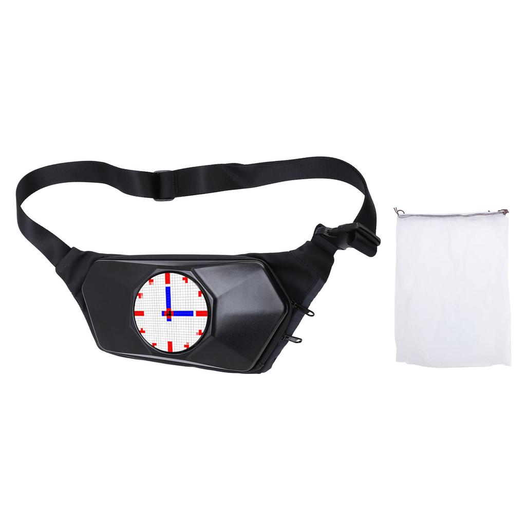 LED-Schlingentasche 32 x 32 Pixel Bunt Regendicht Programmierbare LED Schulter-Brusttasche für Reisen Wandern
