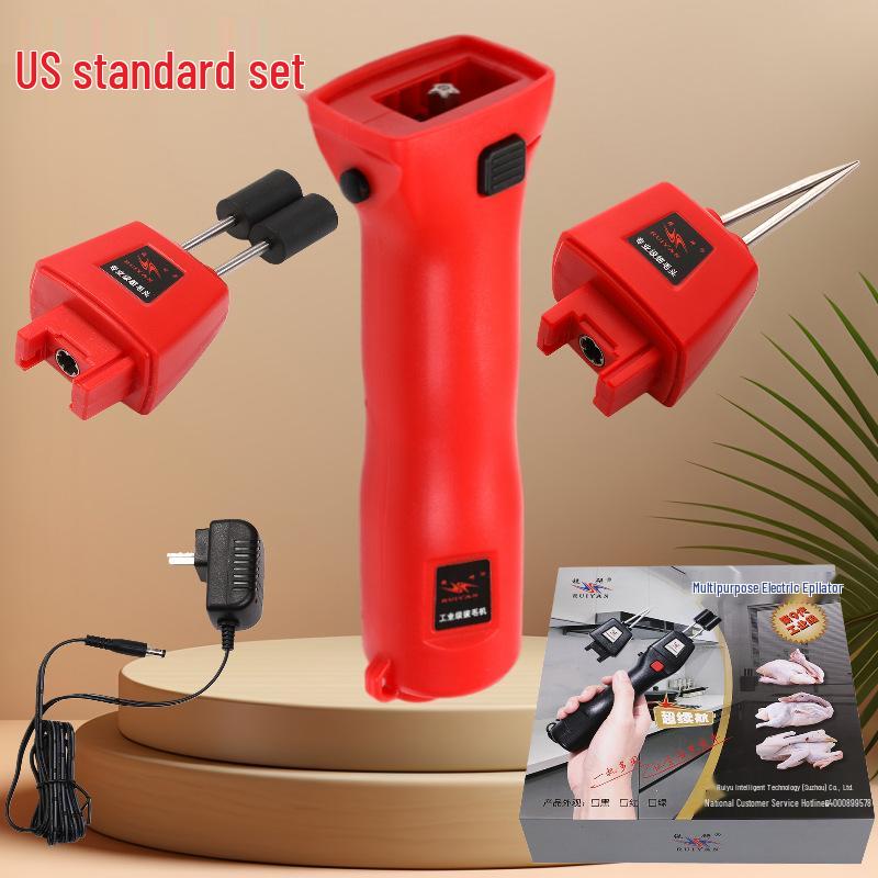 ""Elektrische Geflügelrupfmaschine""": Lithiumbatterie, Automatisch für Huhn, Ente und Gans - Europäischer Standard"