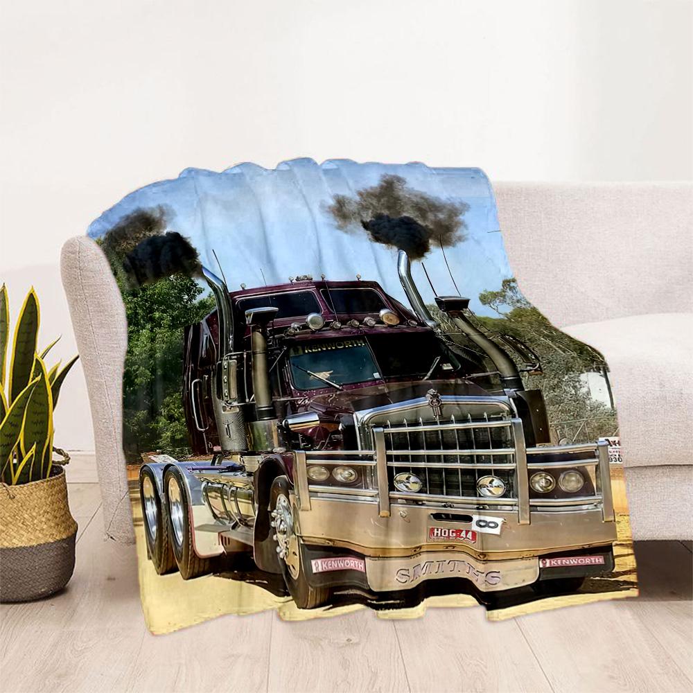 Kw Heavy Trucks Blanket Comfortable Great For Bed Picnics Chair For All Occasions Digital Print Gift For Travel Home Birthdays