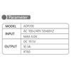 Portable ADP200 200W Power Supply Adapter Efficient Charging Solution AC-DC Adapter for UAVs, Remote Control Drones