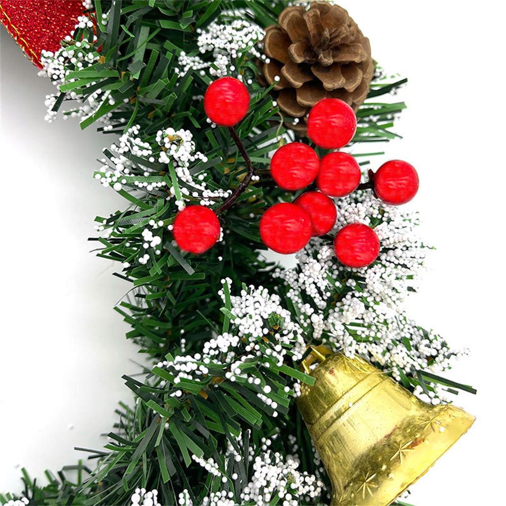 Weihnachtskranz für die Haustür außen Noel Neujahr Weihnachtsdekoration Blumenkranz für die Tür Neuartiger Girlande