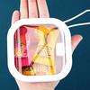 1PC Desktop Miscellaneous Plastic Storage Box Multifunctional Press Type Cotton Swab Box Storage Box Hair Clip Storage Box Coins