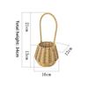 With Handle Imitation Rattan Handhold Handwoven Household Braid Storage Baskets 7 Styles Weaving Flower Basket