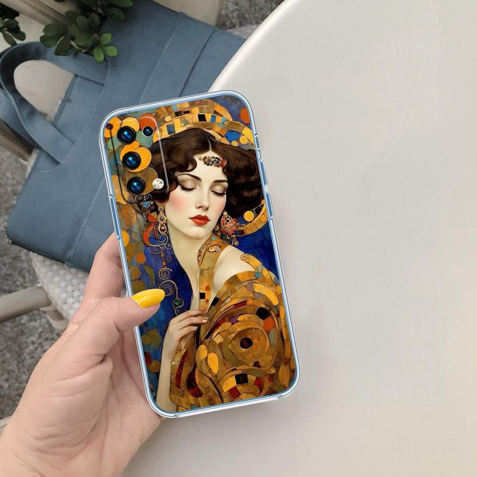 MY14 Gustav Klimt Transparent Phone Case for Motorola Moto G40 G04 G05 One Ace Action  Fusion + Plus Hyper Macro Vision Zoom