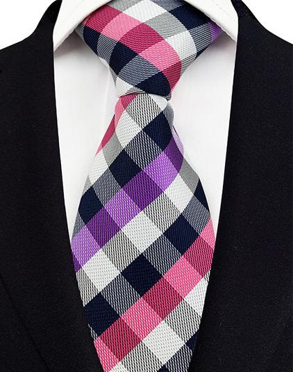 8 cm Tie Men Gravatas Plaid Checks Neckties Stripes Novelty Design Wedding Party Neck Ties Mens Shirt Accessories Gravatas