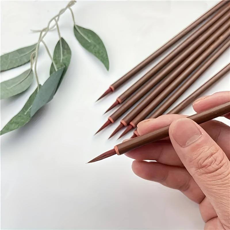 1pcs Detail Paint Brush Fine Pointed Tip Miniature Brushes For Acrylic Watercolor Oil Drawing Brush