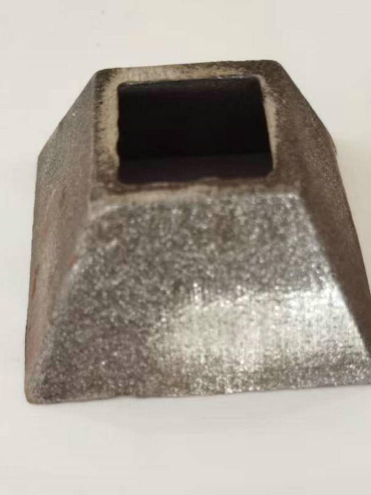 Steel Stacking Foot Cup for Square Tube Workstation Shelves 40 Cast Steel Cover