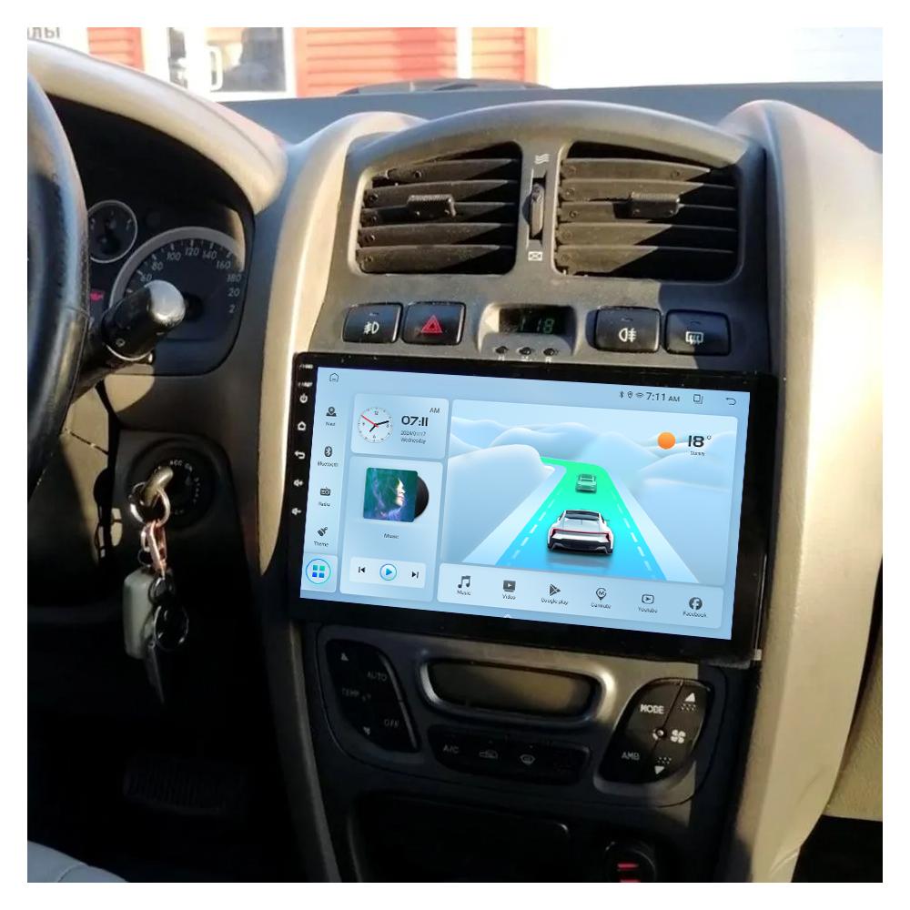 Wireless Car Stereo for Hyundai Santa Fe 1 Classic 2000-2012 CarPlay Android Auto IPS Touchscreen Car Radio with Backup Camera GPS