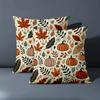 1 Pieces Autumn Leaves And Pumpkins Patterned Throw Pillows Polyester pillowcase, sofa decorative cushion cov Headboard Pillow