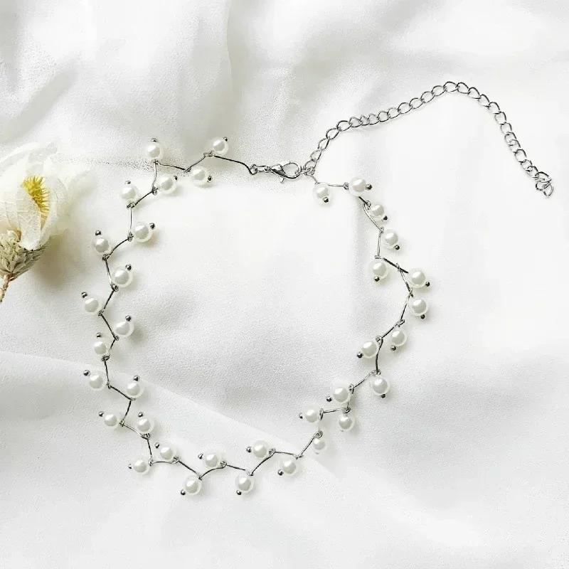 Simple Fashion Versatile Women Necklace Lace Collar Chain Korean Edition Neck Jewelry Neckband Collar Neck Minimalist Neckchain