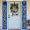 2D Flat 1 Pair Party Banner Congratulatory 2026 Graduation Decoration Banner Graduation Porch Hanging Decor Party Decoration