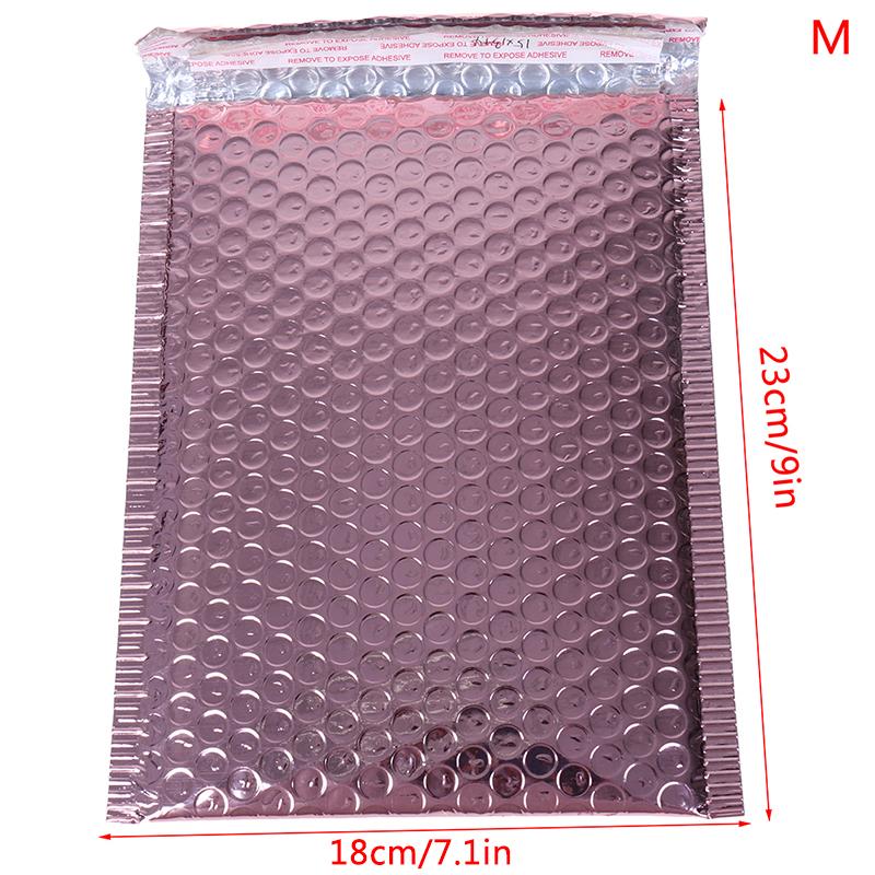 

10 почтовых конвертов с пузырьками цвета розового золота и металлик, подарочные самозапечатывающиеся конверты 18*23+4cm