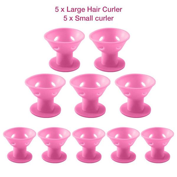 Curly Hair Products Silicone Curling Iron Hair Curler No Heat Soft Rubber Magic No Clip Hair Rollers Curlers DIY Styling Tools
