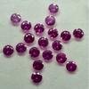 Natural Pink Ruby Loose Gemstone 12 Pcs Untreated 7x7 Mm Round Cut for Jewelry Making and Crafts