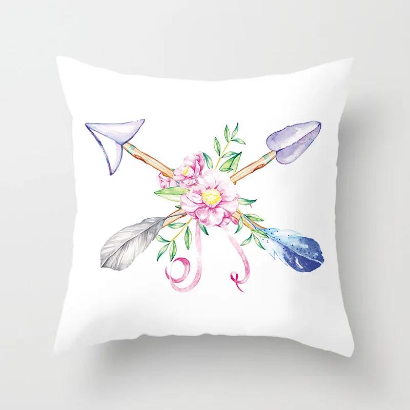 Feather Dream Catcher Pattern Pillow Cushion Cover Car Home Sofa Bed