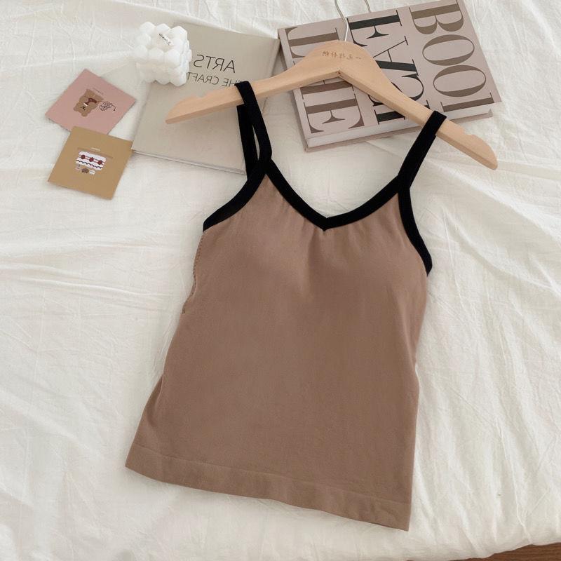 

Красивый длинный жилет-майка с цветными блоками на спине для женщин, верхняя одежда, со встроенным бандажным бюстгальтером с нагрудными вкладышами, базовый слой, нескользящее нижнее белье, бандаж L