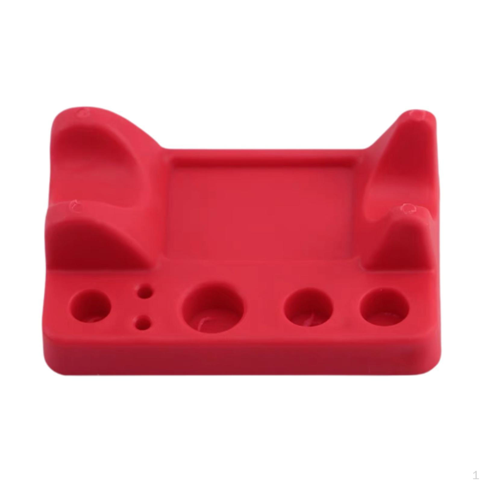 

Pigment Pen Holder Ink Cup Stand Pot Red with Cups Portable