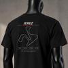 Jerez Circuit Map Spanish Grand Prix Circuit Layout Graphic Shirt Car Fan Shirt Unique Gift Pit Crew Shirt Sports Shirt Mechanic Trend Shirt
