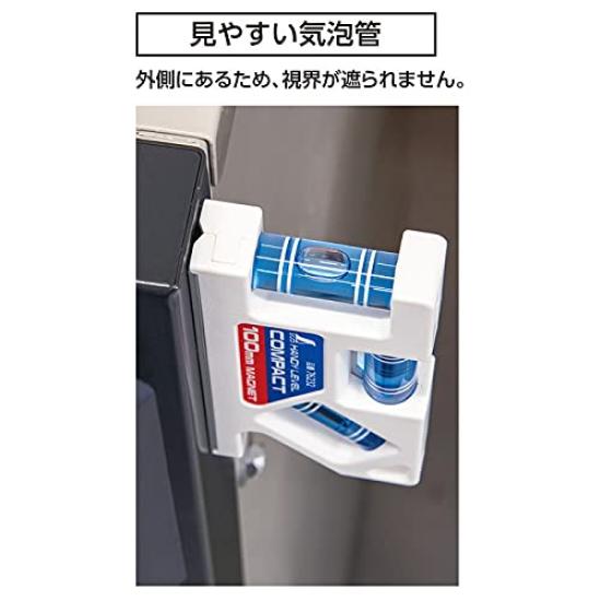 Shinwa Sokutei Handy with 76232 Level, Compact, 100mm, Magnet,