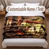 Other Similar Designs Theme Soft Blanket Personalized Custom Name Text Print Warm Blanket Home Sofa Bedroom Decor
