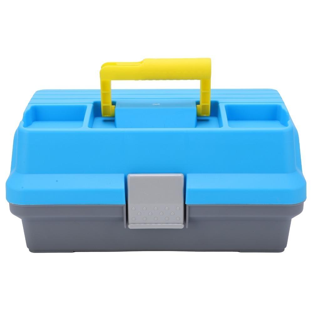 

Ergonomic Handle Fishing Gear Box Three Layer Fishing Lure Box Saltwater Fishing 32x15x20cm