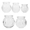 5pcs Thickened Glass Fire Cupping Cups Suction Vacuum Cupping Set Chinese Acupoint Therapy Explosion Proof Glass Cupping Cup