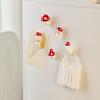 3D Mushroom Hook Refrigerator Magnet Resin Mushroom Shape Decorative Magnet Home Kitchen Office Whiteboard Cabinet Locker Fridge Magnet