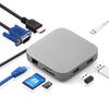 Sanwa Direct Docking Station HDMI 4K 100W X 2 SD microSD Cable Retractable Mobile Type-C / LAN/PD / VGA/Type-A / 400-HUB091S