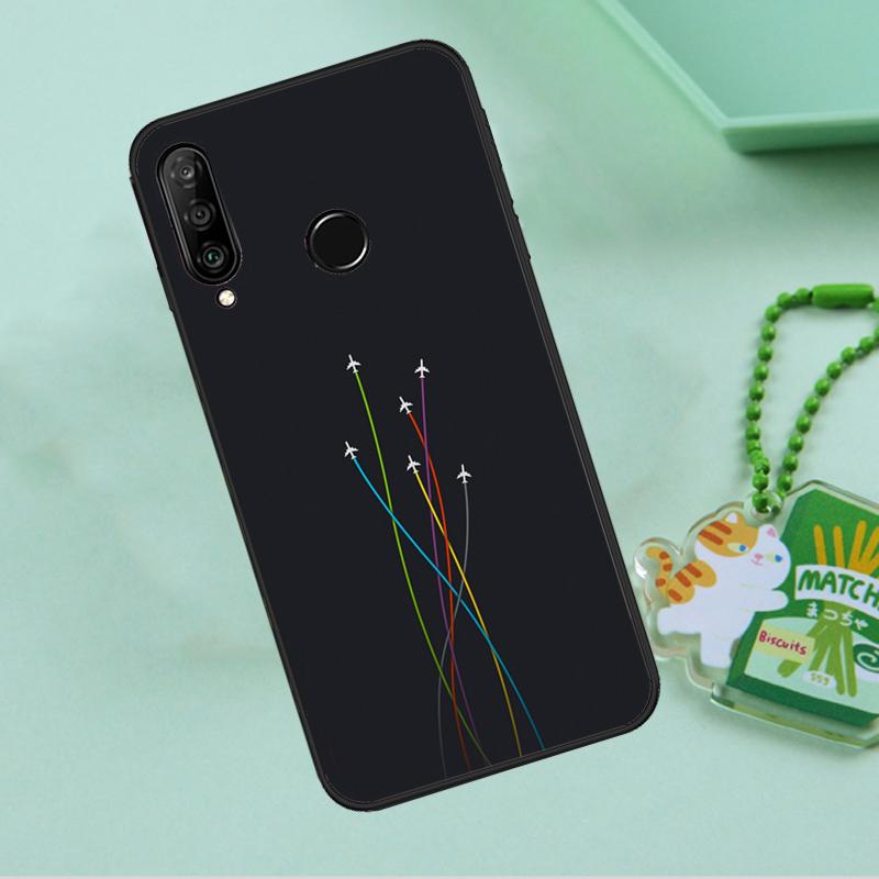 Airplane Aircraft Plane For Huawei Nova 10 9 SE 5T 12s 12i 11i Y91 Y90 Y60 Y70 Y72 Y61 P20 P40 P30 Lite P60 Pro Case