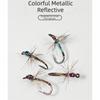 5/10Pcs High Carbon Fly Fishing Hooks Reflective Artificial Bait Hooks  Freshwater and Saltwater