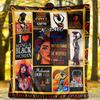 Black Woman Empowerment Art Outdoor Customize Your Name Blanket Soft Lightweight Comfortable Allseason Multiuse Travel Camping Picnic Sofa Office Bed