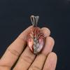Tree Of Life Red Snake Skin Pendant Gemstone Handmade Jewelry, 999 Copper Wire Wrapped Pendant, Gift For Wife Jewelry
