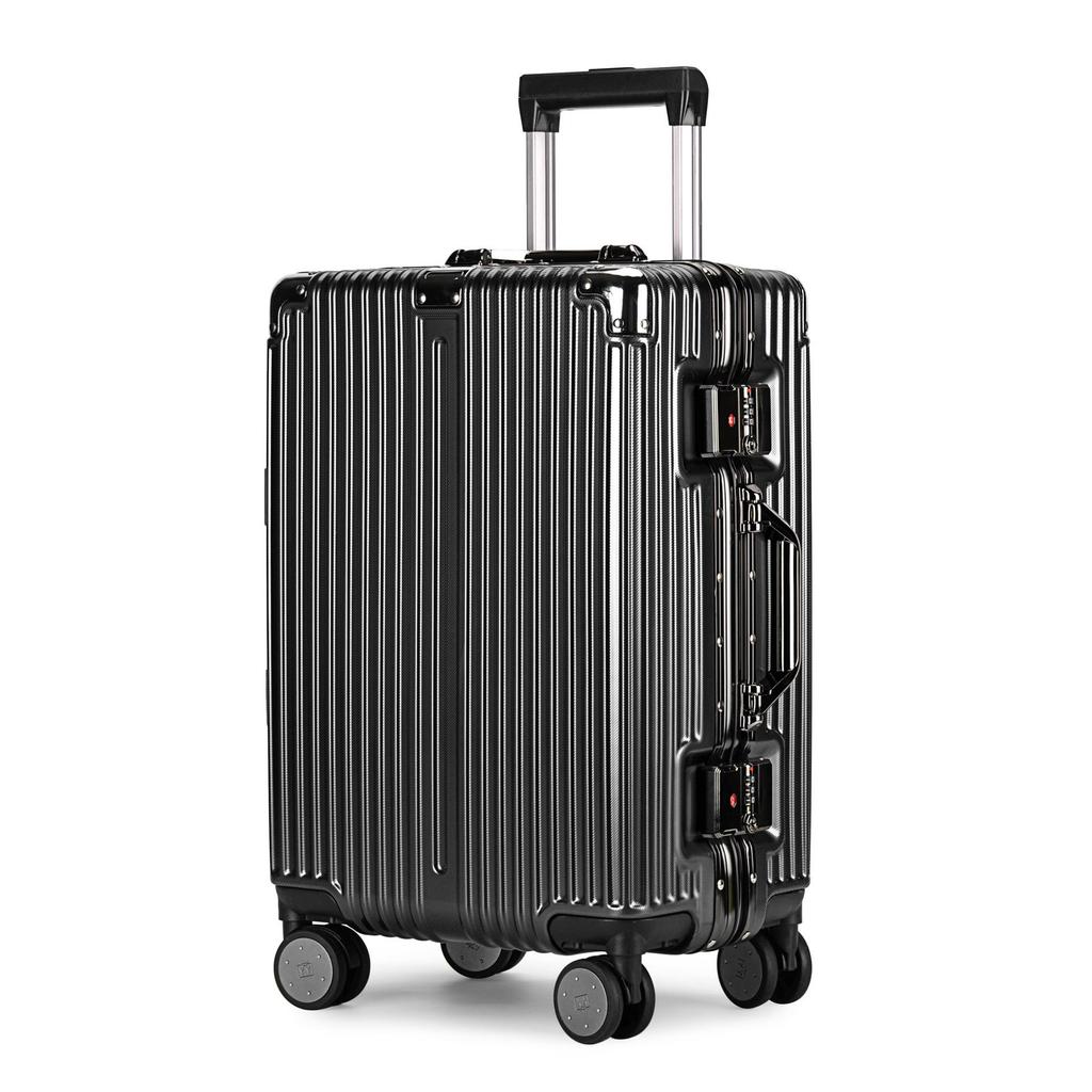 Premium 20-Inch Carry-On Suitcase with Universal Wheels and 24-Inch Aluminum Frame, Ideal for Female Students