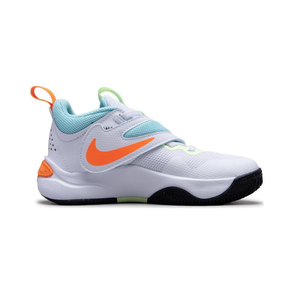 Nike Team Hustle D11 PS CHBL Kids Sneakers White Barely-Volt Copa HF5737-141