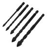 5PCS Set Masonry Drill Bits Cemented Carbide 1/4 Inch Hex Shank Professional Concrete Drill Bits Type 1/2