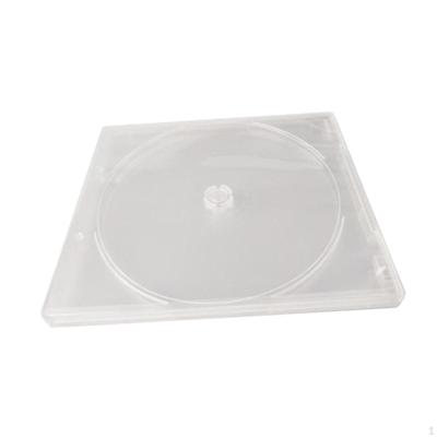 10Pcs Clear CD Cases Standard Dustproof Disk Protection DVD Disc Case with Outer Artwork Insert