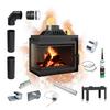Cast Iron Fireplace KRATKI SIMPLE Left 8 kW Ø 200