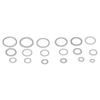 540Pcs Sealing Washer Kit Corrosion Resistant O Ring Aluminum Alloy Washer Set for Automobiles